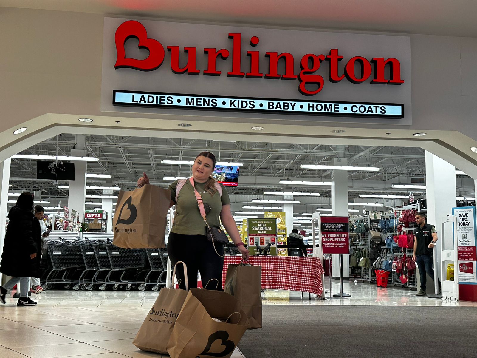 Comprando en Burlington USA